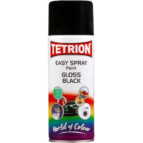 Tetrion Easy Spray Paint - Gloss White, 400ml - Acrylic Spray for Wood, Metal, Plastic & More Use with Hi-Build Primer for Long-Lasting Finish, Indoor & Outdoor Use, 13.5 Oz in Kuwait