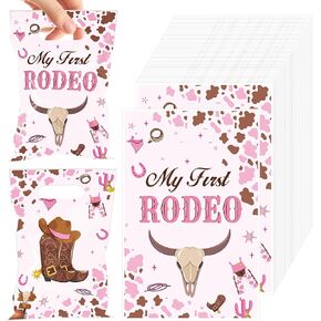 EoBeCy 50 Pcs Wildflower Party Favor Bags, Spring Floral Plastic Treat Candy Goodie Treat Gift Bags with Handles for Birthday Wedding Bridal Baby Shower Party Supplies Decorations in Kuwait