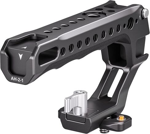 Leofoto AH-2 Camera Top Handle, ARRI Side Locating Sockets, Cold Shoe Mount, Multiple 1/4"-20 Accessory Sockets, Three Option Available (AH-2-1-NATO) in Saudi Arabia