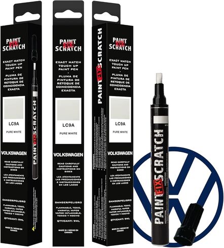 Paint Scratch Fix® Exact BMW Touch Up Paint For Jet Black 668، قلم طلاء السيارة، قلم تحديد تلقائي للخدوش، السيارة ذات المفاتيح الثابتة ورقائق الحجر، تطابق رمز اللون تمامًا من الشركة المصنعة، (BMW - Jet Black - 668) in Kuwait