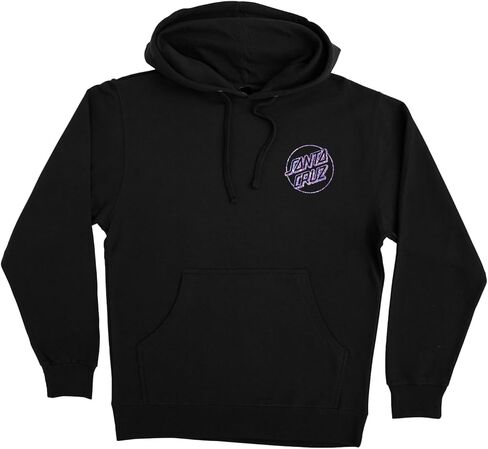 SANTA CRUZ Opus Dot P/O Hooded Relaxed Sweatshirt Black w/Diamond Foil Med Womens in Saudi Arabia