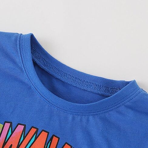 Boys Long Sleeve Cotton Shirt Crew Neck Basic Layering T Shirt for School Long Sleeve Top Boy Outfits Fall Spring in Saudi Arabia