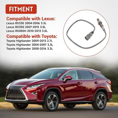 234-4509 Downstream Oxygen O2 Sensor Compatible with Lexus RX330 2004-2006 3.3L, RX350 2007-2015 3.5L, RX450H 2010-2013 3.5L, Toyota Highlander 2009-2013 2.7L/2004-2007 3.3L/2008-2016 3.3L in Kuwait