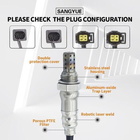 4PCS Oxygen O2 Sensor 1 & 2 for Mercedes-Benz C300 CL550 CLS550 E350 E550 GL450 GL500 GL550 GLK350 ML63 AMG ML350 ML550 S400 S550 R350 Upstream + Downstream in Saudi Arabia