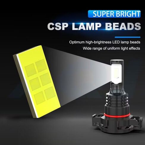 مجموعة لمبات LED لجي إم سي يوكون XL 1500 2500 2007-2014، 4 قطع بيضاء فائقة السطوع وشعاع مرتفع ومنخفض وحزمة مصابيح الضباب LED in Kuwait