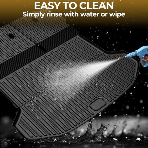 Cargo Mat for 2024-2026 Kia Seltos, Full Coverage All Weather Trunk Cargo Liner with Backrest Protectors for Kia Seltos Accessories (Not fit Subwoofer) in Kuwait