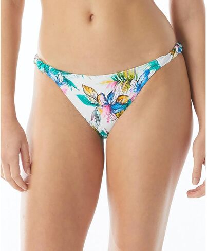 Sundazed Womens Lizzie Printed Shirred Swim Bottom Separates White L in Saudi Arabia