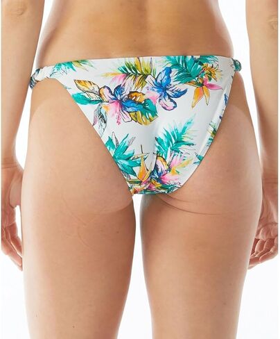 Sundazed Womens Lizzie Printed Shirred Swim Bottom Separates White L in Saudi Arabia