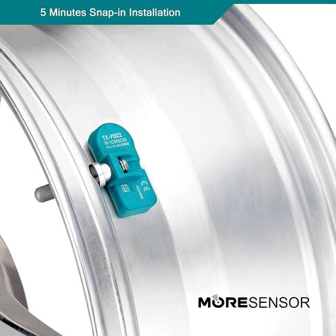 سلسلة MORESENSOR Signature 433 ميجا هرتز TPMS مستشعر ضغط الإطارات 4 عبوات | مبرمجة مسبقًا لاختيار 6 نماذج من العلامات التجارية الأوروبية | بديل لـ 3AA907275 | المشبك | NX-S071-4 in Saudi Arabia