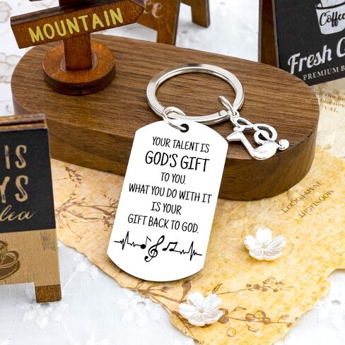 Christian Music Keychain Gifts for Women Men Graduation Keychain Gifts for Musical Students Christmas Birthday Gift for Music Lovers Teacher Musicians Singers Musical Theater Gift in Kuwait