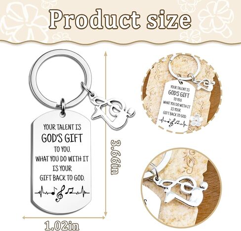 Christian Music Keychain Gifts for Women Men Graduation Keychain Gifts for Musical Students Christmas Birthday Gift for Music Lovers Teacher Musicians Singers Musical Theater Gift in Kuwait