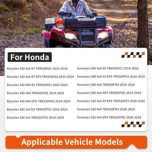 For Honda Rancher 420 500 520 TRX420 TRX520 2014-2024 Rear Axle brake drum Wheel Seal bearing Kit 91253-HM7-003 in Saudi Arabia