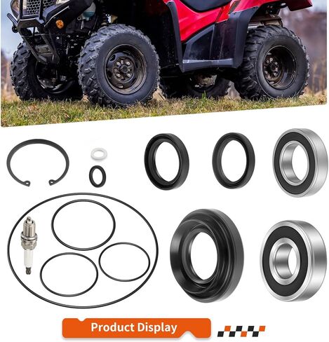 For Honda Rancher 420 500 520 TRX420 TRX520 2014-2024 Rear Axle brake drum Wheel Seal bearing Kit 91253-HM7-003 in Saudi Arabia