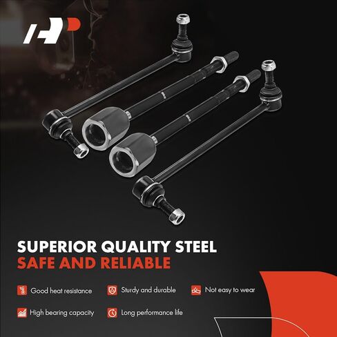 A-Premium Set of 10, Front Lower Ball Joint, Inner Outer Tie Rod End, Front & Rear Sway Bar Link, Compatible with Ford Taurus 1996-2007, Mercury Sable 1996-2005, V6 3.0L & Sedan in Saudi Arabia