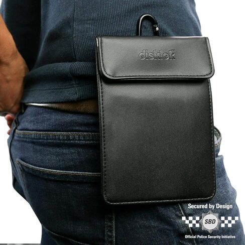 حقيبة مفاتيح السيارة Disklok RFID - حقيبة فاراداي مضادة للسرقة | حافظة آمنة لمنع الإشارة للسيارات بدون مفتاح، وبطاقات الائتمان، وصناديق الدخول | ملحقات أمان المركبات (كبيرة) in Kuwait