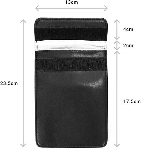 حقيبة مفاتيح السيارة Disklok RFID - حقيبة فاراداي مضادة للسرقة | حافظة آمنة لمنع الإشارة للسيارات بدون مفتاح، وبطاقات الائتمان، وصناديق الدخول | ملحقات أمان المركبات (كبيرة) in Kuwait