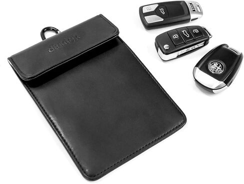 حقيبة مفاتيح السيارة Disklok RFID - حقيبة فاراداي مضادة للسرقة | حافظة آمنة لمنع الإشارة للسيارات بدون مفتاح، وبطاقات الائتمان، وصناديق الدخول | ملحقات أمان المركبات (كبيرة) in Kuwait