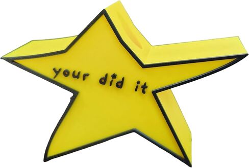 جائزة نجمة مرحة "Your Did It" - ديكور مكتب لطيف، هدية مضحكة للأصدقاء، زملاء العمل، التخرج، عيد الميلاد، حامل أقلام المكتب أو جائزة النصر الصغيرة in Saudi Arabia
