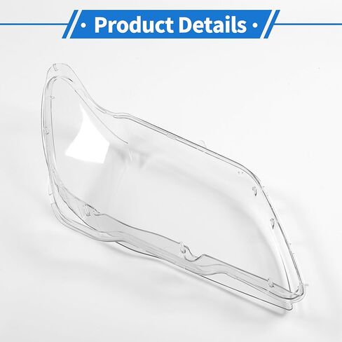 1 Pc Headlight Lens Cover for BMW 7 Series E65 E66 2005-2008 Durable PC Clear Front Left Headlight Headlamp Lense Clear Lens Cover in Saudi Arabia