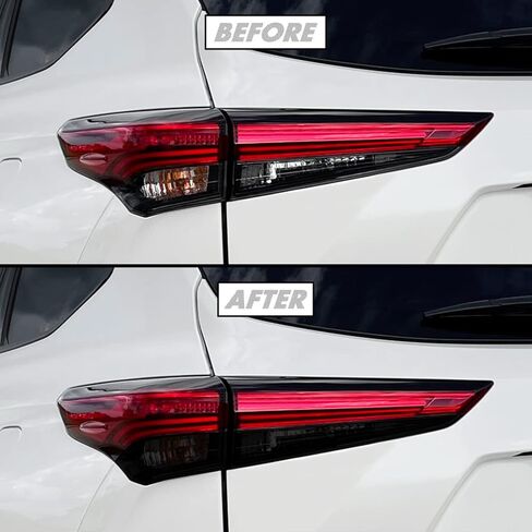 SlickMod PreCut Vinyl Smoke Tint for 2020-2022 Toyota Highlander Tail Light (3. Turn Signal & Reverse, 20% Dark Smoke) in Saudi Arabia