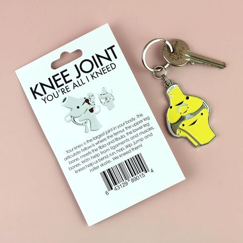 I Heart Guts Knee Joint Keychain – ACL, MCL, Meniscus Tear or Knee Replacement Recovery Gift for Ortho Patients, Physical Therapy, Rehab, and Orthopedic Surgeon or PT Appreciation in Saudi Arabia