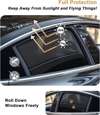 مظلة شمسية لنافذة السيارة ECOZEN لملحقات تويوتا تاكوما 2024-2025 2026 - 4 قطع من الظل الجانبي للشمس مظلة مغناطيسية عازلة للحرارة والأشعة فوق البنفسجية مع شبكة مسامية - 2024-2026 تاكوما كابينة مزدوجة فقط in Kuwait