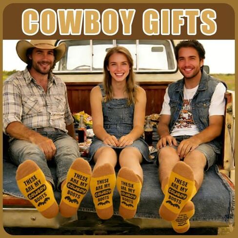 Cowboy Boots Gifts Socks- Horse Socks for Women and Men Western Gifts for Country Men in Saudi Arabia