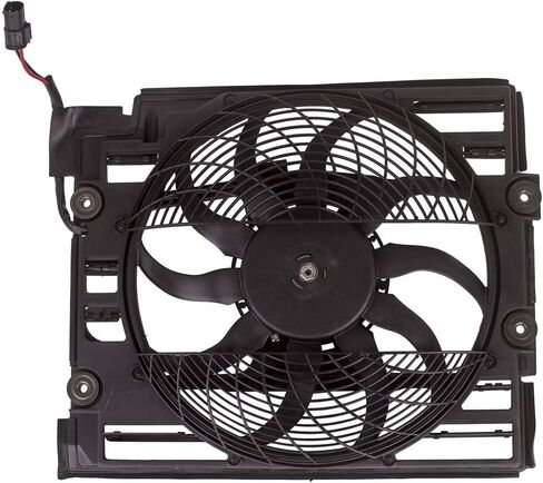 maXpeedingrods A/C Radiator Condenser Pusher Cooling Fan Assembly for BMW 5 Series 525i 528i 530i 540i M5 in Saudi Arabia