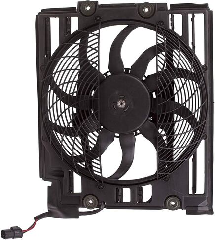 maXpeedingrods A/C Radiator Condenser Pusher Cooling Fan Assembly for BMW 5 Series 525i 528i 530i 540i M5 in Saudi Arabia