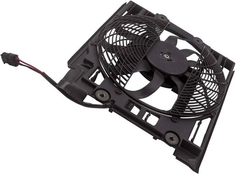 maXpeedingrods A/C Radiator Condenser Pusher Cooling Fan Assembly for BMW 5 Series 525i 528i 530i 540i M5 in Saudi Arabia