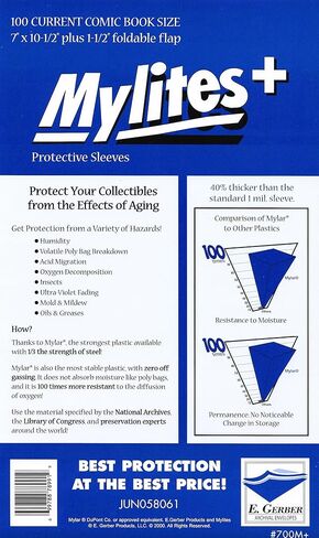 Mylites+ Current Comic Book Mylar Sleeves 7" x 10 1/2" Plus 1 1/2" Flap in Saudi Arabia