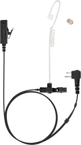 سماعة أذن BCT22-M1 مع ميكروفون متوافقة مع موتورولا CP200D CP100D R2 DEP450 BPR40D CP200 CP185 BPR40 Yaesu FT-65 FT-25 FT-4X/V in Kuwait