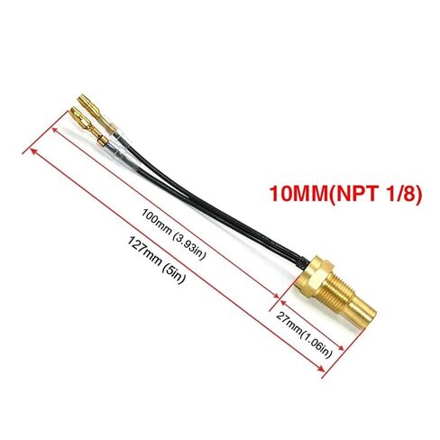 301-23ohm مستشعر درجة حرارة الماء المرسل رئيس التوصيل 10 مللي متر 1/8NPT العالمي 12 فولت 24 فولت مجسات لسيارة شاحنة درجة الحرارة مخصصة in Saudi Arabia