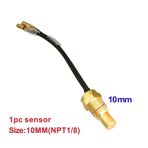 301-23ohm مستشعر درجة حرارة الماء المرسل رئيس التوصيل 10 مللي متر 1/8NPT العالمي 12 فولت 24 فولت مجسات لسيارة شاحنة درجة الحرارة مخصصة in Saudi Arabia