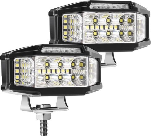 LED Light Pods, 40W LED Off Road Bumper Lights with Amber DRL, 3.5 Inch Waterproof LED Ditch Lights for ATV UTV SUV Truck Motorcycle Boat, 2 Packs in Saudi Arabia