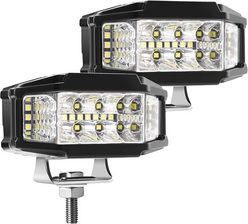 LED Light Pods, 40W LED Off Road Bumper Lights with Amber DRL, 3.5 Inch Waterproof LED Ditch Lights for ATV UTV SUV Truck Motorcycle Boat, 2 Packs in Saudi Arabia