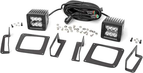 Rough Country Black Series LED Fog Light Kit for 14-15 GMC Sierra 1500-70689 in Saudi Arabia