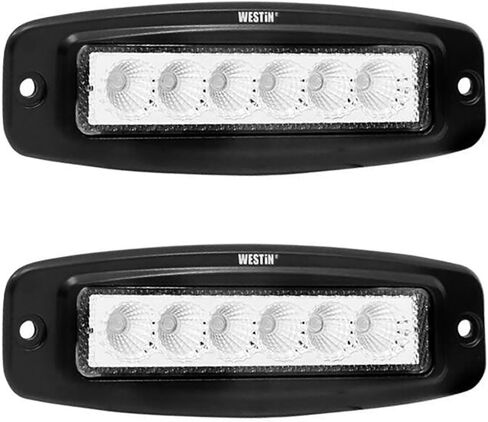 Westin 09-1918FM6 FM6 Flush Mount Single Row LED 6x3W Bridgelux with Terminated Wiring (Set of 2) in Saudi Arabia