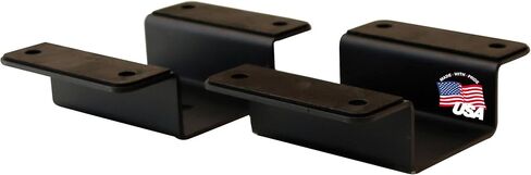 Buyers Products 3024648 Headache Rack Steel Mounting Feet for LED Modular Light Bars, Emergency Light Bar Mount, Safety Vehicles, Utility/ Work Trucks, UTV Light Bar Mounting Feet, Black in Saudi Arabia
