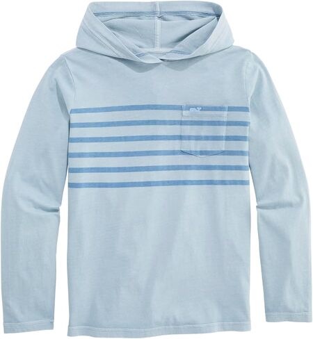 vineyard vines Boys' Boys Surf Jersey Garment Dyed Chest Stripe Hoodie in Saudi Arabia
