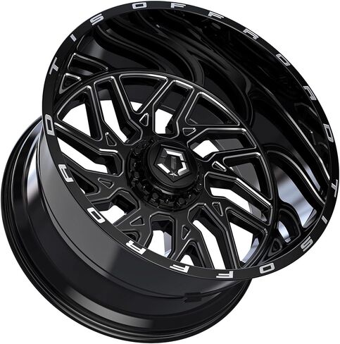 TIS 544BM Gloss Black with Milled Accents Wheel (22 x 22. inches /6 x 135 mm, 10 mm Offset) in Saudi Arabia