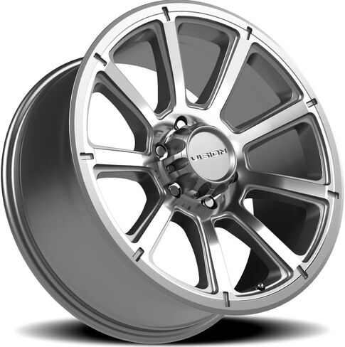 Vision 353 TURBINE Custom Wheel - 18x9, 18 Offset, 6x139.7 Bolt Pattern, 106.2mm Hub - Gunmetal with Machined Face Rim in Saudi Arabia