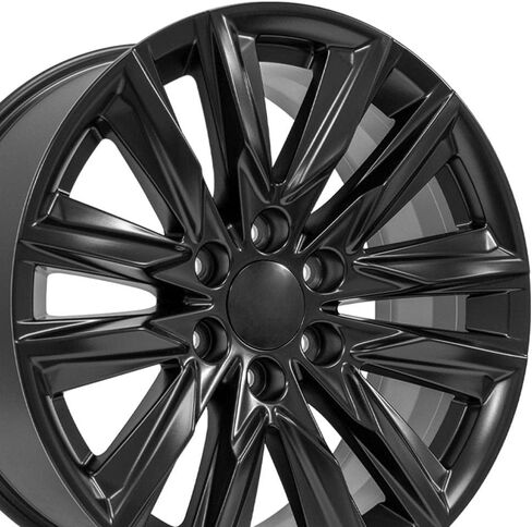 عجلات OE CA91 مقاس 20 بوصة تناسب طراز إسكاليد الرياضي 6x139.7 20x9 أسود ساتان - هولاندر 4869 (1) in Saudi Arabia