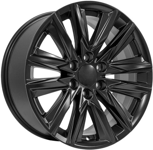 عجلات OE CA91 مقاس 20 بوصة تناسب طراز إسكاليد الرياضي 6x139.7 20x9 أسود ساتان - هولاندر 4869 (1) in Saudi Arabia