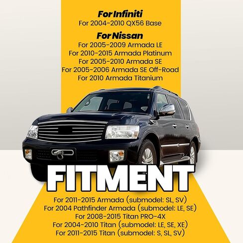 ECOTRIC مصد حشو المصباح الأمامي متوافق مع 2004-2015 نيسان أرمادا تيتان إنفينيتي QX56 بديل لـ 622357S300 622347S300 NI1088106 مثبت المصابيح الأمامية السفلية اليسرى واليمنى in Saudi Arabia