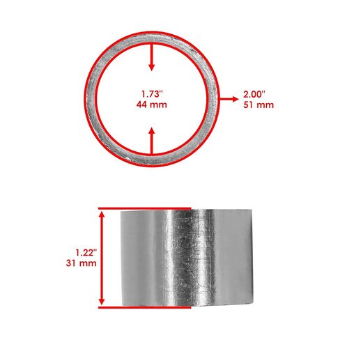 Caltric Muffler Connecting Gasket Compatible with Kawasaki Vn1700 Vulcan 1700 Vaquero 2011-2016 in Saudi Arabia