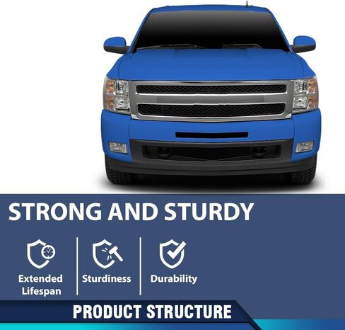 حافظة دعم الرادياتير PIT66 متوافقة مع Chevy Silverado 1500 2007-2013 Fit Silverado 2500HD 3500HD 2007-2010 GM1224112، 22737376 in Saudi Arabia
