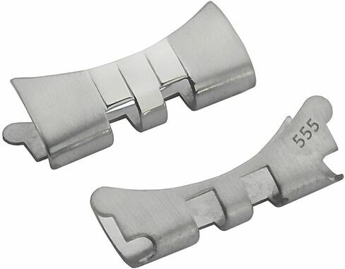 Ewatchparts 555 End Link Piece Compatible With Vintage Jubilee Watch Band Bracelet Rolex Datejust 20mm in Saudi Arabia