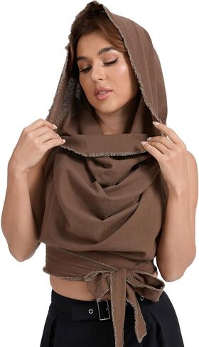 ملابس نسائية بوهو هيبي بدون ظهر بقلنسوة للمهرجانات الموسيقية in Kuwait