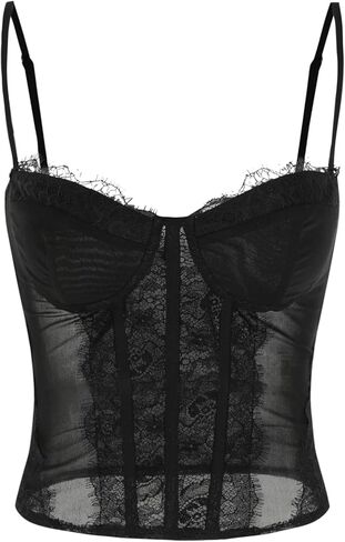 CIDER Lace Sheer Cami Top in Saudi Arabia